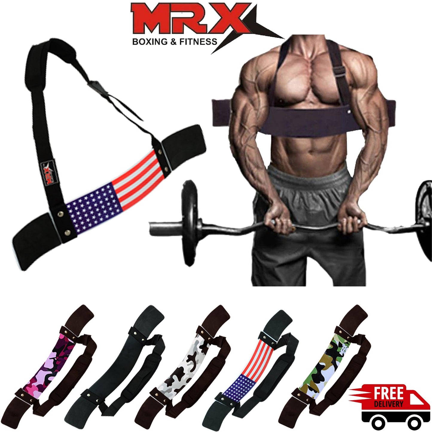 MRX Arm Blaster Bicep Workouts Black