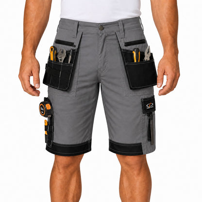 Men's Lightweight Tactical Cargo Shorts with Multi-Pockets for Work and Outdoor Activities