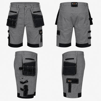Men's Lightweight Tactical Cargo Shorts with Multi-Pockets for Work and Outdoor Activities