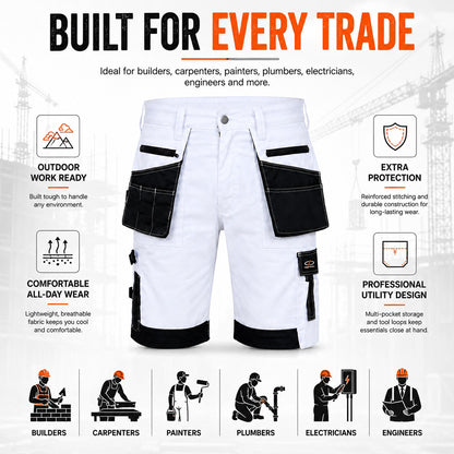 Men's Lightweight Tactical Cargo Shorts with Multi-Pockets for Work and Outdoor Activities