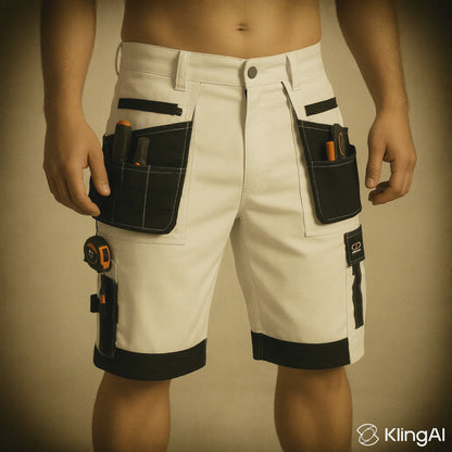 Men's Lightweight Tactical Cargo Shorts with Multi-Pockets for Work and Outdoor Activities