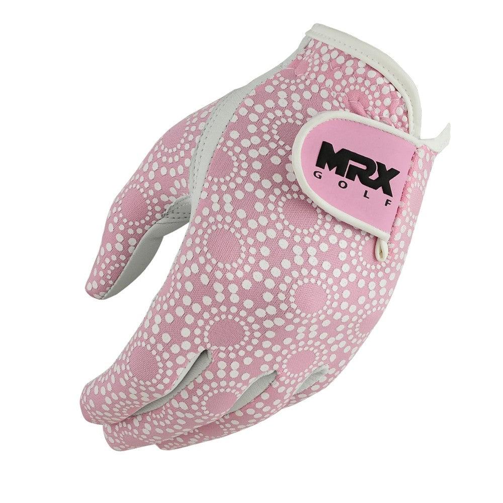 New Women Golf Gloves Cabretta Leather Pink - MRX Products 