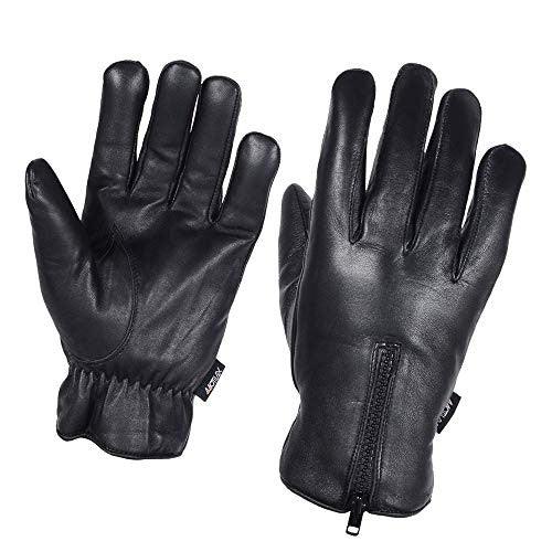 Mens Warm Winter Dress Gloves Thermal Lining Genuine Leather Driving Cold Weather Glove - MRX (Black, Small) Mens Warm Winter Dress Gloves Thermal Lining Genuine Leather Driving Cold Weather Glove - MRX (Black, Small)