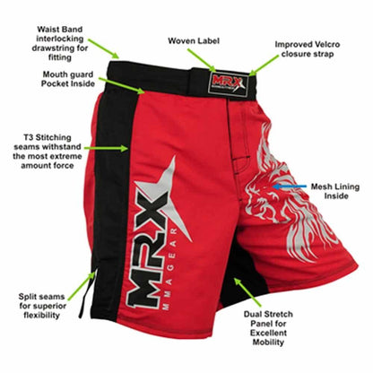 MRX Men's Mma Shorts Grappling Fighting Short 1103 - MRX Products 