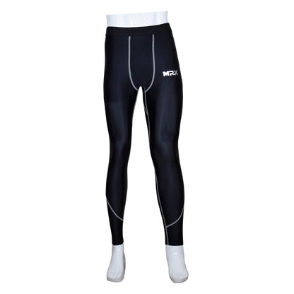 MRX Men's Compression Trouser Pant Base Layer Active Wear Black-Gray