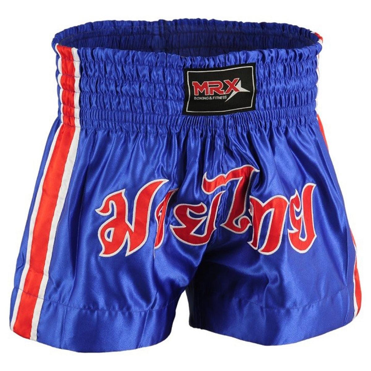 MRX Mens Boxing Shorts Fighting Shorts Blue-red-white -1302 - MRX Products 