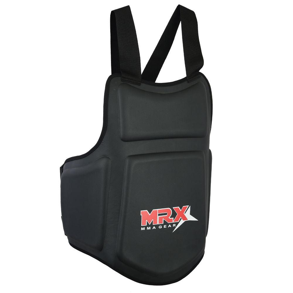 MRX Belly Protector Body Pad Armour Guard Chest Mma Ufc Muay Thai Kick Boxing Black