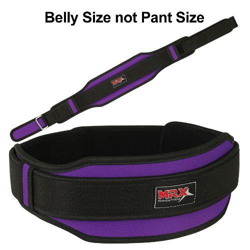 MRX Weight Lifting Belt With Double Back Support Bodybuilding Gym Training Belt 5" Wide All Sizes - MRX Products 