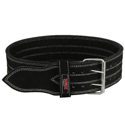MRX Quality Power Weight Lifting Leather Belt 4" Wide Black Heavy Duty All Sizes