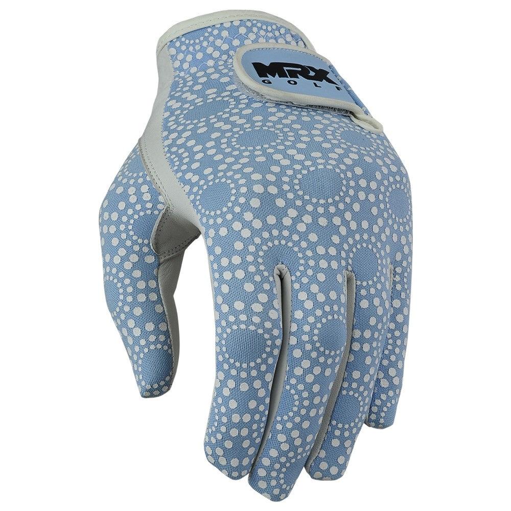 New Women's Golf Gloves Left Hand Cabretta Leather Sky Blue