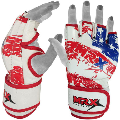 MRX Mma Fight Grappling Gloves Us Flag Glove