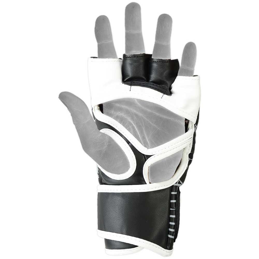 MRX Mma Fighting Grappling Gloves Black Gray - MRX Products 