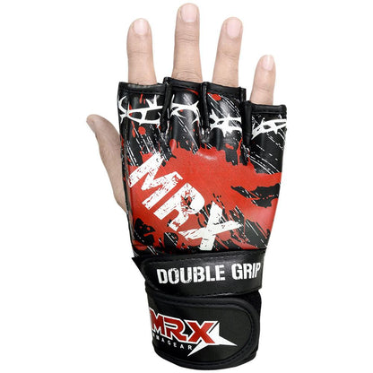 MRX Mma Grappling Gloves Blood Series Black - MRX Products 