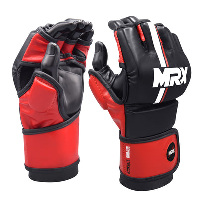 MRX MMA Mens Grappling Gloves with Thumb Protection for Fight Training