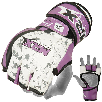 mma gloves purple 2552