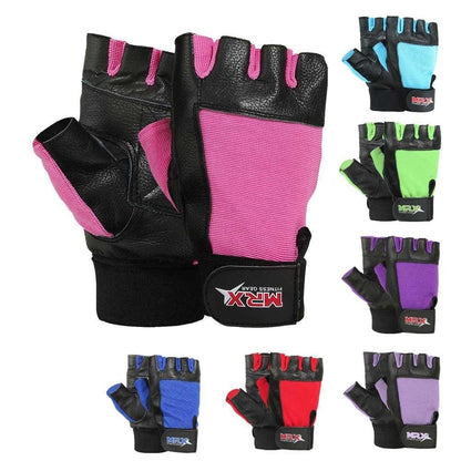 MRX Weightlifting Gloves Gym Training Workout Glove Long Wrist Straps