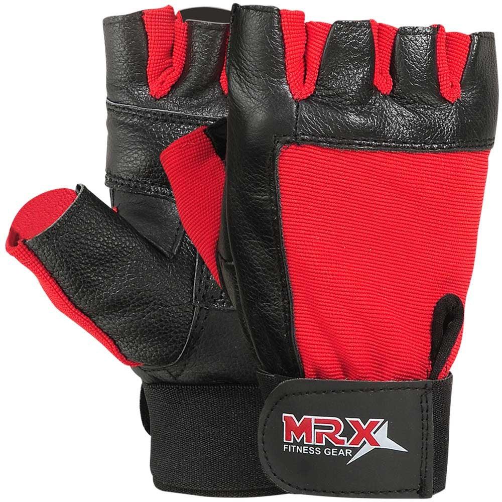 MRX Weightlifting Gloves Gym Workout Glove Unisex 2602-red - MRX Products 