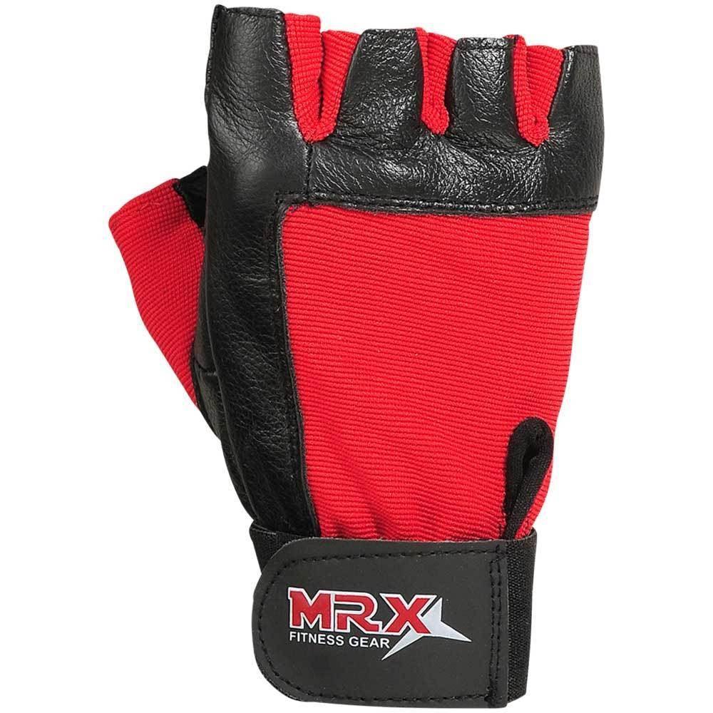 MRX Weightlifting Gloves Gym Workout Glove Unisex 2602-red