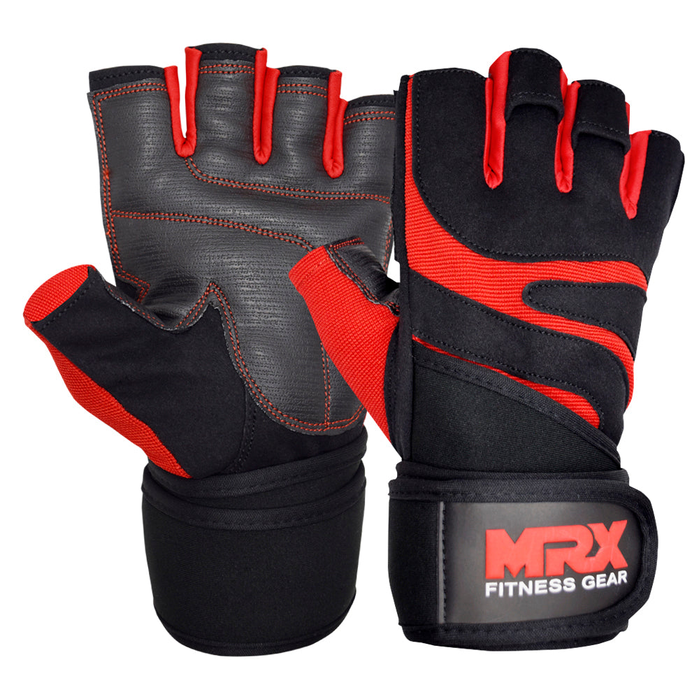 MRX Weight Lifting Gloves Gym Workout Training Bodybuilding Wrist Strap