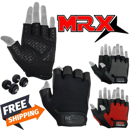 Weightlifting Gloves Grip Palm Half Finger Exercise Training Workout 2625