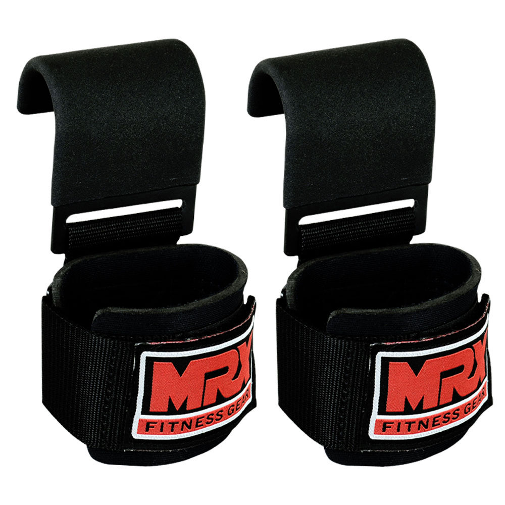 MRX Weight Lifting Metal Hooks Gym Bodybuilding Workout Deadlift 3 Styles