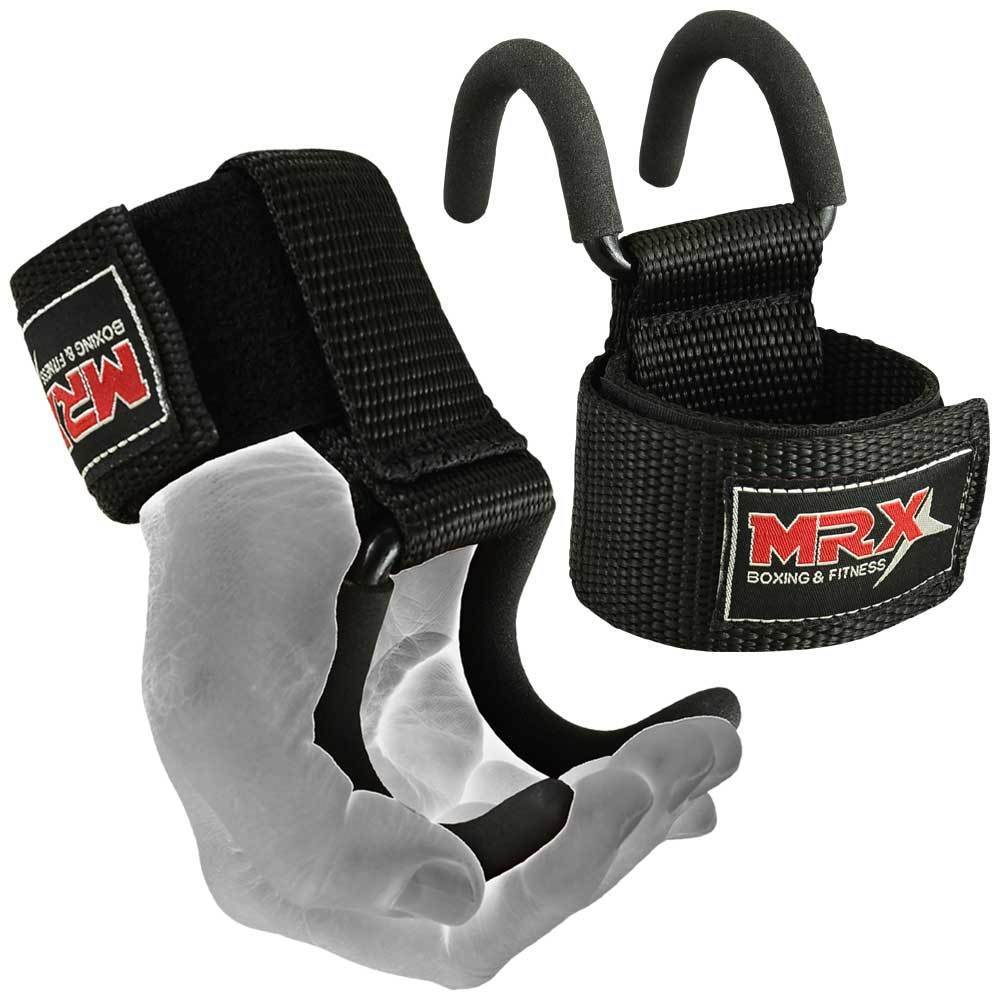 MRX Weight Lifting Metal Hooks Gym Bodybuilding Workout Deadlift 3 Styles