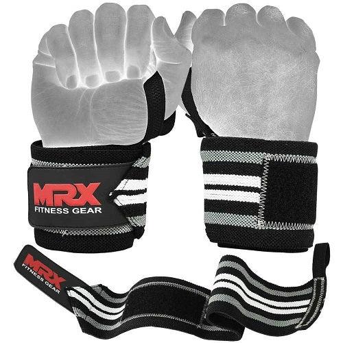 MRX Power Weightlifting Wrist Wraps Premium Quality Bodybuilding Gym Workout Straps