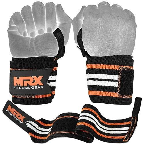 MRX Power Weightlifting Wrist Wraps Premium Quality Bodybuilding Gym Workout Straps