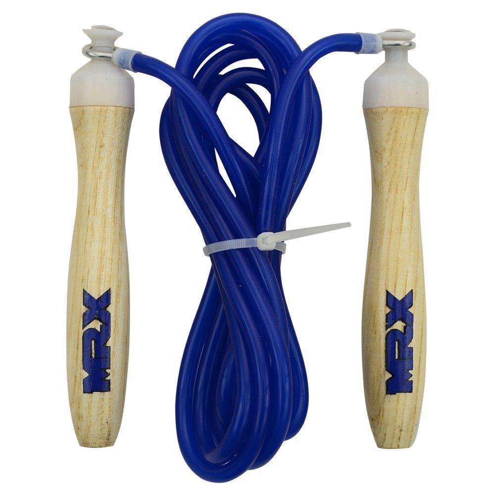 MRX Jump Rope 9' Long Pvc Rope With Wood Handle Gym Workout Skipping Rope - MRX Products 