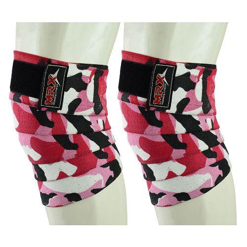 MRX Weightlifting Knee Wraps Gym Workout Lifting Wrap Camo Style Unisex - MRX Products 