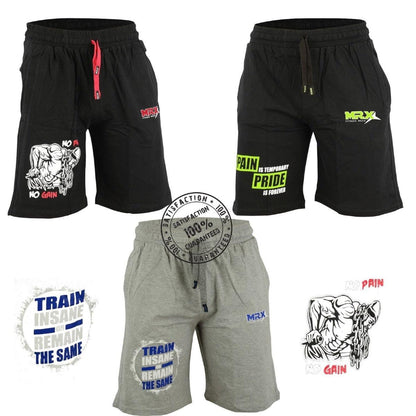 MRX Men's Gym Shorts Cotton Fitness Sports Gear Active Short New Styles - MRX Products 