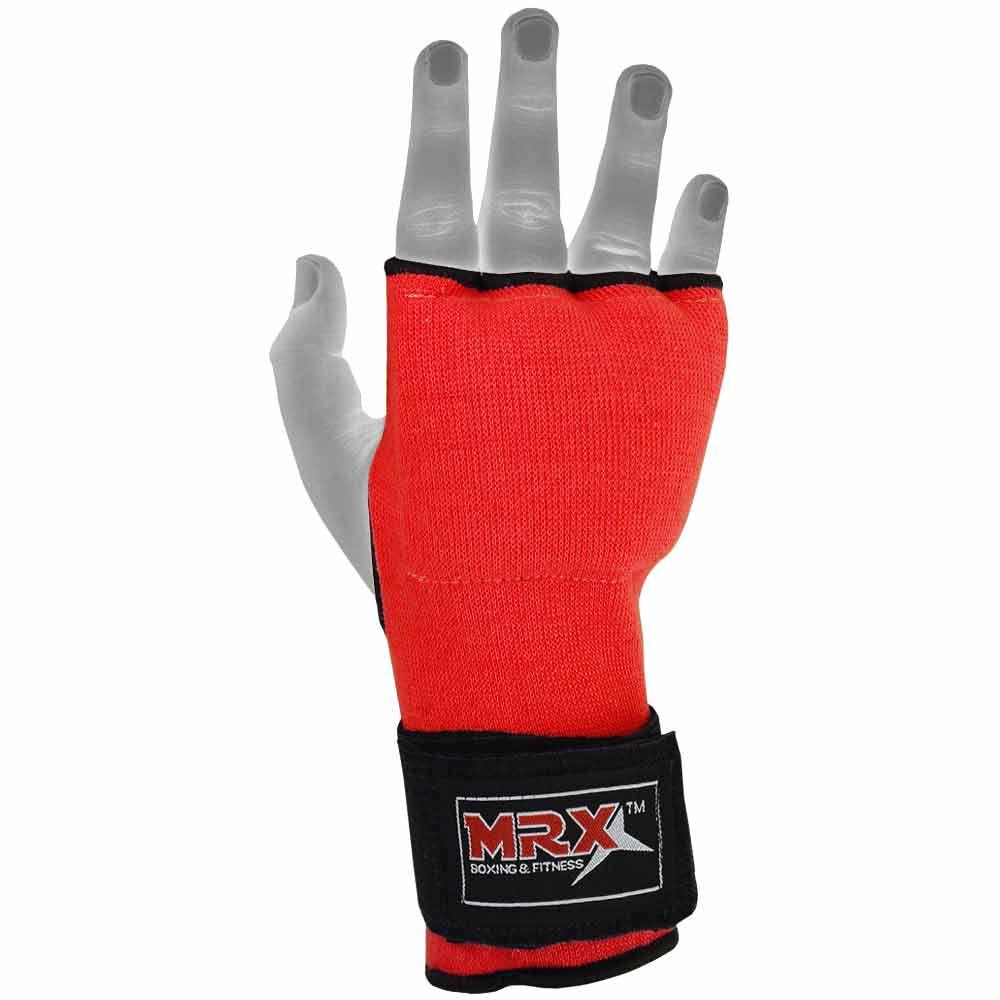 MRX Inner Gel Gloves With Wraps Red - MRX Products 