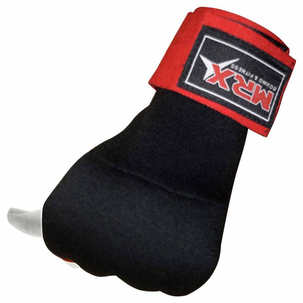 Boxing Inner Gloves Gel Pad With Wraps Black