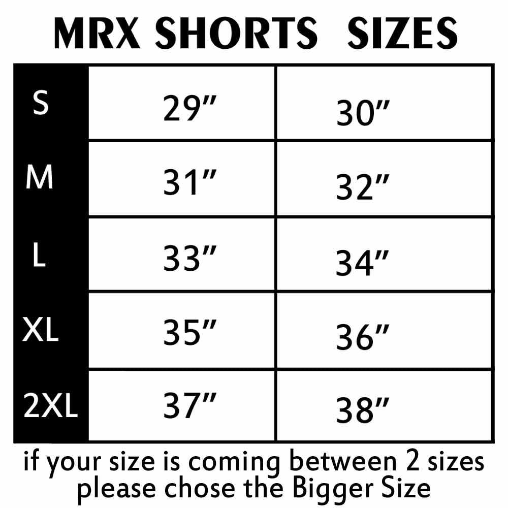 MRX Men's Mma Grappling Fight Shorts Mega Series Black Red 1108