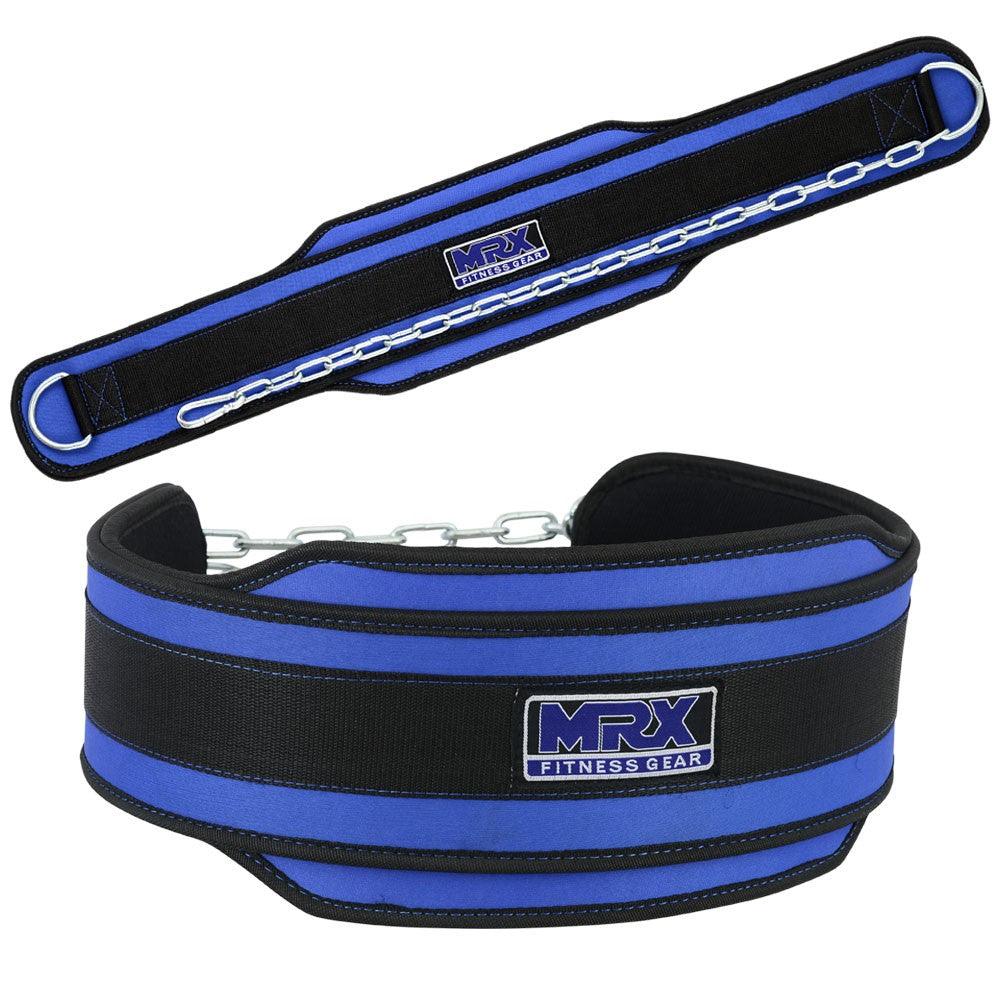 MRX Weight Lifting Nylon Dip Belt With Metal Chain Bodybuilding Gym Workout - MRX Products 